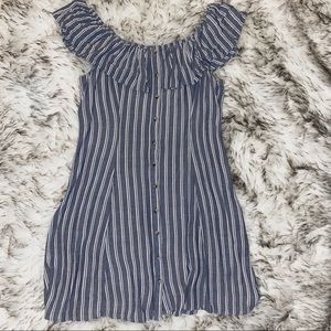 Ash Blue American Eagle Adjustable Shoulder Dress